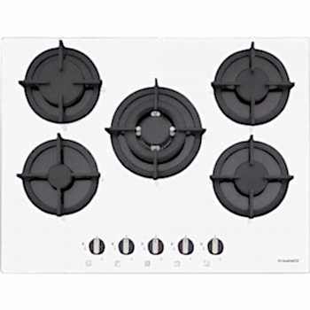 DOMİNOX 5Lİ BEYAZ CAM OCAK DÖKÜM DHG 705 4G TC WH F C106.0496.753